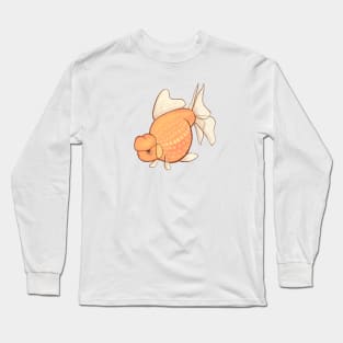 Cute pearlscale goldfish - chubby cute fish Long Sleeve T-Shirt